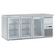 Vitrina frigorifica orizontală Tecfrigo BBX 2V TOP Glass, cu blat de lucru, capacitate 540 l, temperatura +4/+8, argintiu