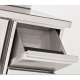 Vitrina frigorifica orizontală Tecfrigo BBX 2V TOP Glass, cu blat de lucru, capacitate 540 l, temperatura +4/+8, argintiu