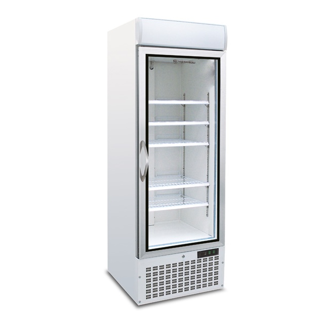 Vitrina frigorifica Tecfrigo POLO 450 GBT Spot, capacitate 578L, temperatura -18/-24°C, alb