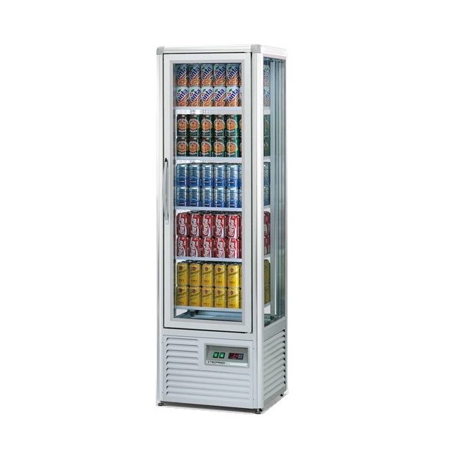 Vitrina frigorifica bauturi Tecfrigo SNELLE DRINK 280 G, capacitate 280L, temperatura +5/+10°C, argintiu