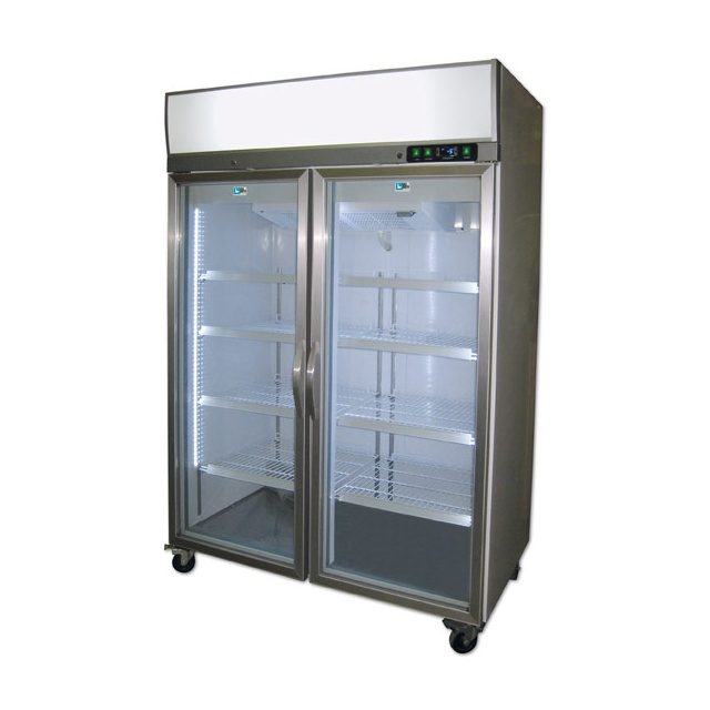Vitrina frigorifica bauturi Tecfrigo ARTICA 1180 PT, cu caseta luminoasa, capacitate 1180 L, temperatura +2/+8º C, inox