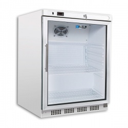 Mini vitrina bauturi frigorifica Tecfrigo ARTICA PL 201 PT, capacitate 129 L, temperatura -2/+8º C, alb