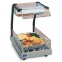 Plita vitroceramica fierbinte cu vitrina prezentare Tecfrigo Gastronom GN 1/1Vista, pentru mancaruri calde,+30/+90°C, 600W, inox