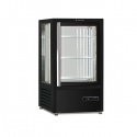 Vitrina cofetarie Tecfrigo MUSA 120 Q, capacitate 120 l, temperatura -15/-21 ºC, negru