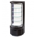 Vitrina frigorifica rotunda Tecfrigo Goloso, capacitate 100 L, temperatura +4/+10 ºC, negru