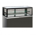 Vitrina frigorifica cofetarie Tecfrigo KARINA 137 QB SP, temperatura +3/+10 ºC, argintiu/negru