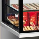 Vitrina frigorifica ciocolata Tecfrigo KARINA 137 QB SP, 550l, temperatura +14/+16 ºC, argintiu/negru
