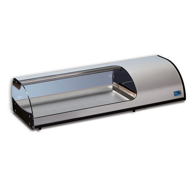 Vitrina frigorifica expunere ingrediente Tecfrigo Sushi 6 GN, putere 300 W, temperatura +1/+5, argintiu