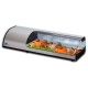 Vitrina frigorifica expunere ingrediente Tecfrigo Sushi 8 GN, putere 270 W, temperatura +1/+5, argintiu