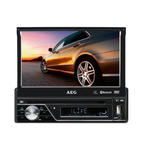 Radio stereo cu cd, AEG AR 4026 DVD , 7" Display, Black