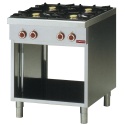 Aragaz profesional pe gaz Diamond G65/4BP7-EC Base 650 cu 4 arzatoare