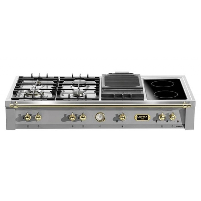 Aragaz Tecnogas P1X66M4VC, 60 cm, gaz, 4 arzatoare, grill, otel inoxidabil