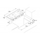 Aragaz Tecnogas P1X66M4VC, 60 cm, gaz, 4 arzatoare, grill, otel inoxidabil