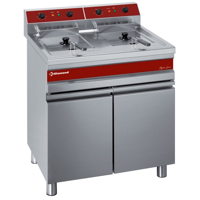Friteuza eletrica Diamond F14E/M 14+14l cu suport deschis