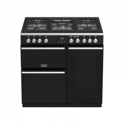 Aragaz pe gaz Stoves Precision Deluxe S900G cu 5 arzatoare cu sticla, cuptor electric cu ventilatie