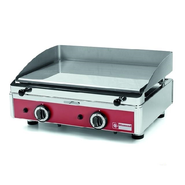 Gratar pe gaz Diamond PLANCHA/2CR-N cu suprafata neteda