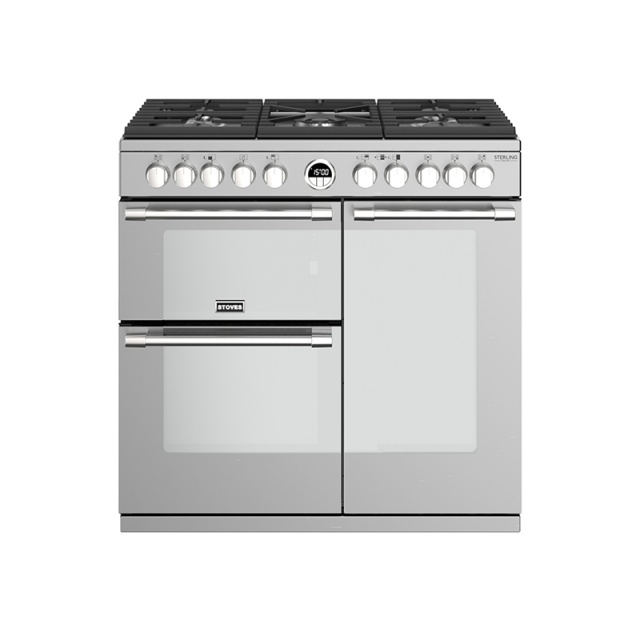 Aragaz pe gaz Stoves Sterling Deluxe S900DF cu 5 arzatoare si multiple cuptoare