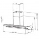 Hota decorativa Lofra Dolcevita 90 , 90 cm, 1 motor, 4 viteze, 800 m3/h, inox
