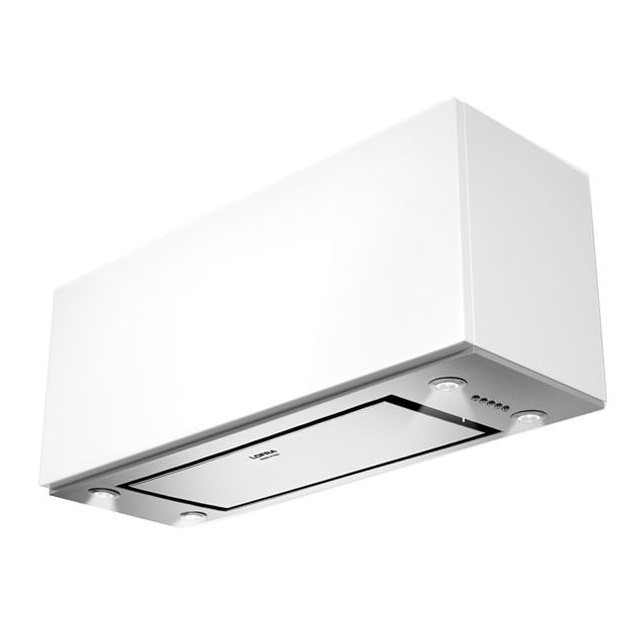Hota decorativa Lofra Modern Gardenia 90x30 cm, 1 motor, 3 viteze, 800 m3/h, telecomanda, inox