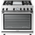 Aragaz Tecnogas P1X66M4VC, 60 cm, gaz, 4 arzatoare, grill, otel inoxidabil