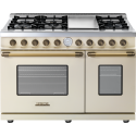 Aragaz Tecnogas P1X66M4VC, 60 cm, gaz, 4 arzatoare, grill, otel inoxidabil