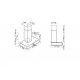 Aragaz Tecnogas P1X66M4VC, 60 cm, gaz, 4 arzatoare, grill, otel inoxidabil