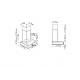 Aragaz Tecnogas P1X66M4VC, 60 cm, gaz, 4 arzatoare, grill, otel inoxidabil
