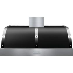 Hota perete Superiore HD48PBTNC DECO 48 ,1 motor, 900 m3/h, cotrol electronic negru mat cu finisaje crom