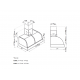 Aragaz Tecnogas P1X66M4VC, 60 cm, gaz, 4 arzatoare, grill, otel inoxidabil