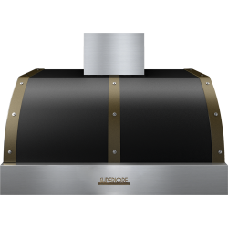 Hota perete Superiore HD36PBTNB DECO 36 ,1 motor, 900 m3/h, cotrol electronic negru mat cu finisaje bronz
