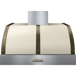 Hota perete Superiore HD36PBTCB DECO 36 ,1 motor, 900 m3/h, control electronic crem mat cu finisaje bronz