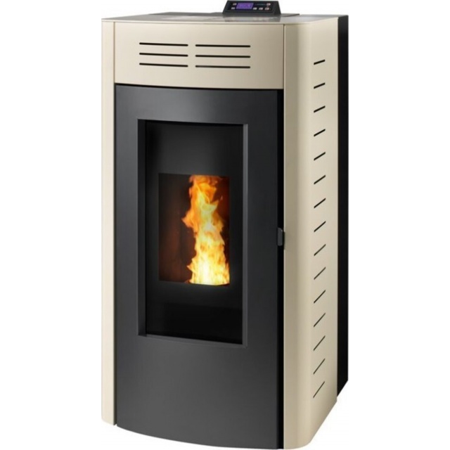 Sobă Extraflame Nordica Caminetti Montegrappa ISOLA AQ27 pe peleți pentru încălzirea apei 27 kw) - crema