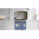 Aragaz Lofra Dolcevita RLVD96MFTE/CI, 90x60cm, gaz, 5 arzatoare, grill, rotisor, timer, cuptor dublu, albastru