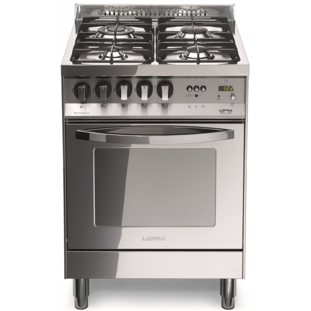 Aragaz Lofra RBI66MFT/CI, 60x60 cm, gaz, 4 arzatoare, grill, aprindere electronica, timer, crem