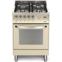 Aragaz Lofra RBI66MFT/CI, 60x60 cm, gaz, 4 arzatoare, grill, aprindere electronica, timer, crem