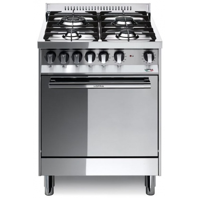 Aragaz Lofra RBI66MFT/CI, 60x60 cm, gaz, 4 arzatoare, grill, aprindere electronica, timer, crem