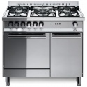 Aragaz Lofra Maxima M95E/C, 90x50 cm, gaz, 5 arzatoare, grill electric, timer, aprindere electronica, inox