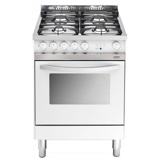 Aragaz Lofra RBI66MFT/CI, 60x60 cm, gaz, 4 arzatoare, grill, aprindere electronica, timer, crem