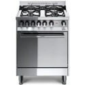 Aragaz Lofra Maxima M65GV, 60x50 cm, gaz, 4 arzatoare, grill electric, timer, aprindere electronica,cuptor pe gaz, inox