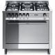 Aragaz Lofra Maxima MG96GV/C, 90x60 cm, gaz, 5 arzatoare, grill electric, timer, cuptor gaz, aprindere electronica, inox