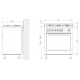 Aragaz Lofra Neo Professional P66MF/CI, gaz, 60x60cm, 4 arzatoare, grill electric, timer, aprindere electronica, inox