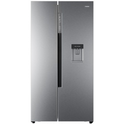 Side by Side Haier HRF-522IG7, 557 l, Clasa A++, No Frost, H 179 cm, Dispenser, Silver