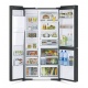 Side by Side Hitachi R-MX700GVRU0 , clasa F, 633 Litri, 179 cm inaltime, compresor inverter, sticla neagra