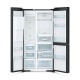 Side by Side Hitachi R-MX700GVRU0 , clasa F, 633 Litri, 179 cm inaltime, compresor inverter, sticla neagra