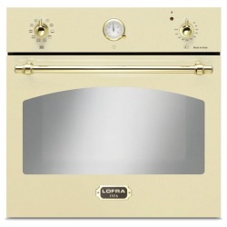 Aragaz Lofra RBI66MFT/CI, 60x60 cm, gaz, 4 arzatoare, grill, aprindere electronica, timer, crem