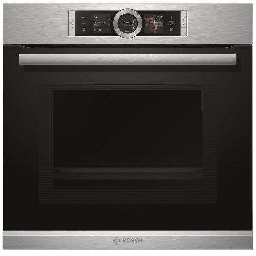 Cuptor incorporabil Bosch HNG6764S1, 67 l, 14 Functii, 900 W, Autocuratare pirolitica, Convectie 4D, Touch control, Inox