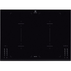 Plita incorporabila Electrolux EHL7640FOK, Inductie, Booster 4 zone, Touch control, 71 cm, Sticla neagra