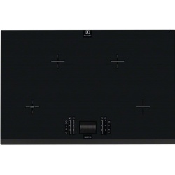 Plita incorporabila Electrolux EHO8840FOG, Inductie, 4 Zone de gatit, Touch control prin culisare, 78 cm, Gri inchis