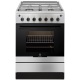 Aragaz Electrolux EKG51151OW, Gaz, 4 Arzatoare, Aprindere electrica, Grill, 50 cm, Alb