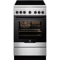 Aragaz Electrolux EKG51151OW, Gaz, 4 Arzatoare, Aprindere electrica, Grill, 50 cm, Alb